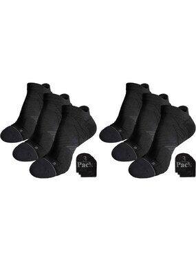 Unisex Cushioned No Show Athletic Running Socks - Coolmax, Blister-Free Comfort